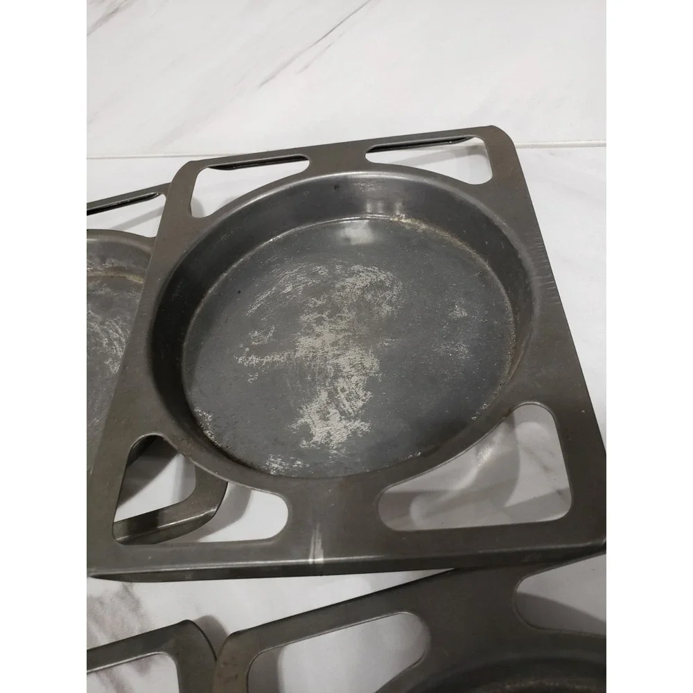 Lot 6 Vintage 1964 Kenner Easy-Bake Oven Metal Baking Pans REPLACEMENT PARTS